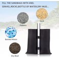 thumbnail image 2 of Heavy-Duty Waterproof Outdoor Structure Stability Sand Bags, Universal Fit For Legs With Adjustable Velcro Straps, Compact Foldable Design For Easy Storage And Transport, 2 of 5