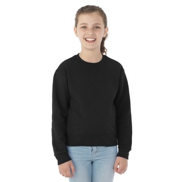 Jerzees Youth NuBlend Crew Neck Sweatshirt, XL, Black