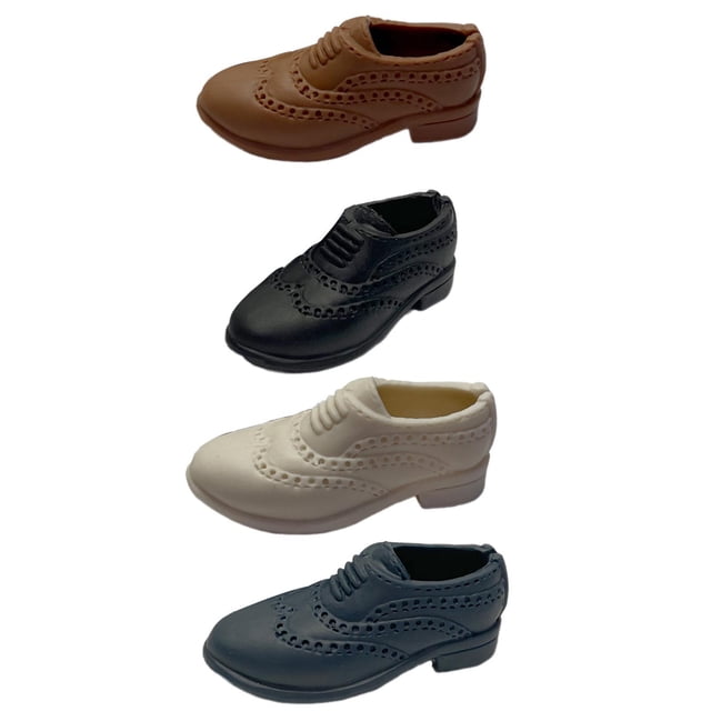 tamizeot 4 Pcs 1:6 Chaussures Figurines Miniatures Modèle Action Accessoire Masculin B pour 12 Po Style A