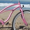 thumbnail image 4 of Firmstrong Urban Single Speed Women's 26 Inch Lady Beach Cruiser Bike, Pink, 4 of 5