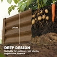 thumbnail image 4 of Outsunny 8x4x1ft Galvanized Raised Garden Bed, Open Bottom Distressed Brown, 4 of 10