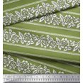 thumbnail image 2 of Soimoi Polyester Crepe Fabric Leaves & Floral Block Decor Fabric Printed Yard 42 Inch Wide, 2 of 3