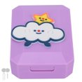 thumbnail image 3 of Peahefy Microbrush Disposable Cute Cartoon Pattern Cosmetic Contact Lenses Case Contact Lens Box Tweezers Set Purple Cotton Swabs, 3 of 8