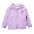 thumbnail image 2 of LOVZFMLL Vestes pour Filles Printemps Veste à Manches Longues à Capuche Décontractée Fine 7-8 Ans, 2 of 7