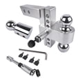 thumbnail image 4 of Adjustable Trailer Hitch Fits 2" Receiver, 6" Drop/Rise Heavy Duty Aluminum Drop Hitch,12500 LBS, 4 of 5