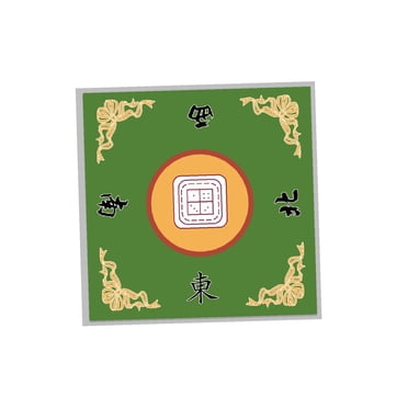 GROWTH TANK Mat Mahjong Game Table Cover Professional Slip Resistant Board Game Mat Mahjong Tablecloth for Home Gathering green B