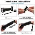 thumbnail image 4 of UV Black Light Flashlight,51 LED UV Flashlights, Super Bright Ultraviolet Flashlight Professional Blacklight Pet Urine Detector for Dog/Cat,Hunting Scorpions, 4 of 8