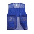 thumbnail image 4 of Cameland Plus Size Men Vest Tops Solid-Color Convenient Mesh Outdoor Breathable Zipper Pockets V-Neck Tank Top, 4 of 7