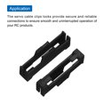 thumbnail image 4 of Unique Bargains 30 Pcs Clips de Câble Servo, Support de Fixation de Câble d'Extension en ABS pour Modèle de Bateau RC DIY Noir, 4 of 4