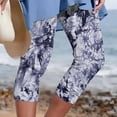 thumbnail image 2 of Yuyuzo Womens Plus Size Capris High Waisted Straight Leg Solid Color Bottom Capri Pants for Women 3/4 Slacks, 2 of 5