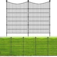 thumbnail image 1 of Panels Decorative Garden Fence with Gate Dog Fence Outdoor for Yard Animal Barrier Fence No Dig Rustproof Metal Garden Edging Fence and Borders Temporary Fenc, 1 of 4