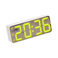 thumbnail image 4 of GROWTH TANK Digital Alarm Clock Desk Mirror Alarm Clock for Drawing Room Cafe NightStand White, 4 of 9