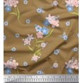 thumbnail image 3 of Soimoi Green Poly Georgette Fabric Diamond Geometric Printed Craft Fabric by the Yard 52 Inch Wide, 3 of 3