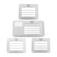 thumbnail image 1 of jifeng Pack de 4pcs Enveloppe Adresse Pochoir, Solide Plastique Adressage Guide Modèle, 1 of 9