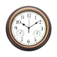 thumbnail image 1 of Pompotops Outdoor Garden Retro Clock Waterproof Temperature Measurement Hygrometer 12 Inches Clearance, 1 of 2