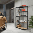 thumbnail image 3 of Yaheetech 5 Tiers Metal Storage Shelf with Adjustable Height, Black, 3 of 9