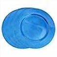 thumbnail image 2 of Saro Lifestyle Plaques de Charge au Design Classique en Bleu Cobalt - Ensemble de 4, 2 of 3