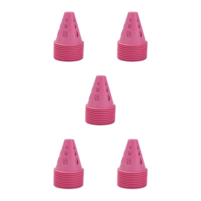 Dalazy 10x Cône de Formation Polyvalent pour Marquage Intérieur/extérieur Facile à Ranger Rose 5ensemble