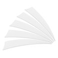 thumbnail image 1 of Uxcell Arrows Vanes 30 Pack 4 Inch Arrow Turkey Feather Left Wing White for DIY Target Shooting, 1 of 6