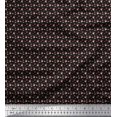 thumbnail image 1 of Soimoi Polyester Crepe Fabric Dot,Leaves & Rose Small Print Fabric by Yard 52 Inch Wide, 1 of 3
