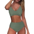 thumbnail image 4 of LSLJS Mode Bikini Sans Manches pour Femmes Ensemble Maillot de Bain Rehausseur Rembourré Maillot de Bain de Plage, Maillots de Bain Bikini pour Femmes, 4 of 6