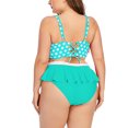 thumbnail image 5 of TIMIFIS Women's Ruffle Bikini Swimsuit High Waisted Bottom Plus Size Swimwear Tankini, 5 of 5