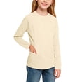 thumbnail image 4 of Roncen Rash Guard for Girls UPF 50+ SPF UV Protection Long Sleeve Workout Tops with Pockets Dry Fit Hiking Swim Shirt 4-15 Years, 4 of 9