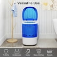thumbnail image 4 of Costway Portable Washing Machine 5.5 lbs Mini Top Load Washer with Removable Spin-Dry Tub Blue, 4 of 10