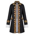 thumbnail image 2 of AnuYalue Queue-de-Pie pour Homme Costume Médiéval Rétro Renaissance Steampunk Victorien Manteau Halloween Cosplay Manteau Mi-Long, 2 of 10