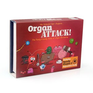 Jeu de plateau occasionnel multijoueur de la carte d'attaque d'organe humain