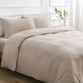 thumbnail image 4 of Duvet Cover Queen -Piece Prewashed Ultra Soft Queen Bedding Set - Features Zipper Closure and Corner Ties Includes Duvet Cover x Pillowcases No Comforter, 4 of 7