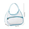 thumbnail image 3 of QTOCIO Transparent Nylon Mesh Cats Bag Portable Pet Bag Foldable Handheld Cats Bag, 3 of 4