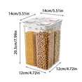thumbnail image 2 of Food Storage Container 4 Adjustable Compartments with Lid for Kitchen Organization and Pantry 24 Liter Capacity, 2 of 6