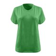 thumbnail image 4 of Jsaierl Womens Plus Size Loose Casual Tops Solid Color Summer V Neck T-Shirts Daily Simple Short Sleeve Blouses, 4 of 4