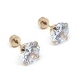 thumbnail image 1 of WIFKLSIIPG 316 Stainless Steel Four Inset Zircon Small Earrings Titanium Steel Ear Bone Jewelry, 1 of 7