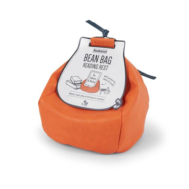 If USA Bookaroo Bean Bag Reading Rest, Orange & Teal