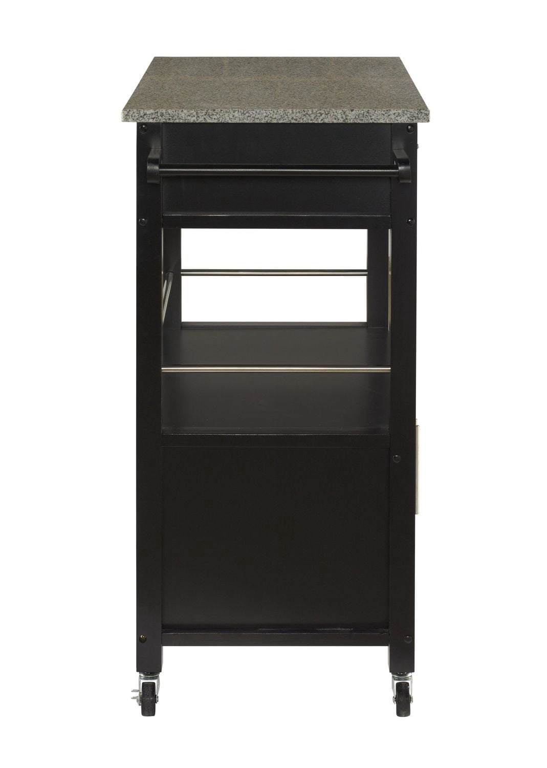 Alders Black Kitchen Cart