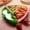 F#6, variant on Strawberry Shaped Food Tray with Suction Cup | Silicomaid Training Tableware Set | Includes Spoon, Fork & Flexible Straw for Independent Eating