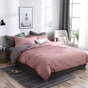 Dvkptbk Duvet Cover Single Size, Duvet Cover Set With Buttons Closure, Ultra Soft Washed Microfiber Bedding Comforter Cover With 2 Pillowcases - Black Friday Clearance