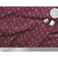 thumbnail image 2 of Soimoi polyester Crepe Fabric Triangle,Floral & Cactus Tree Print Fabric by the Yard 42 Inch Wide, 2 of 3