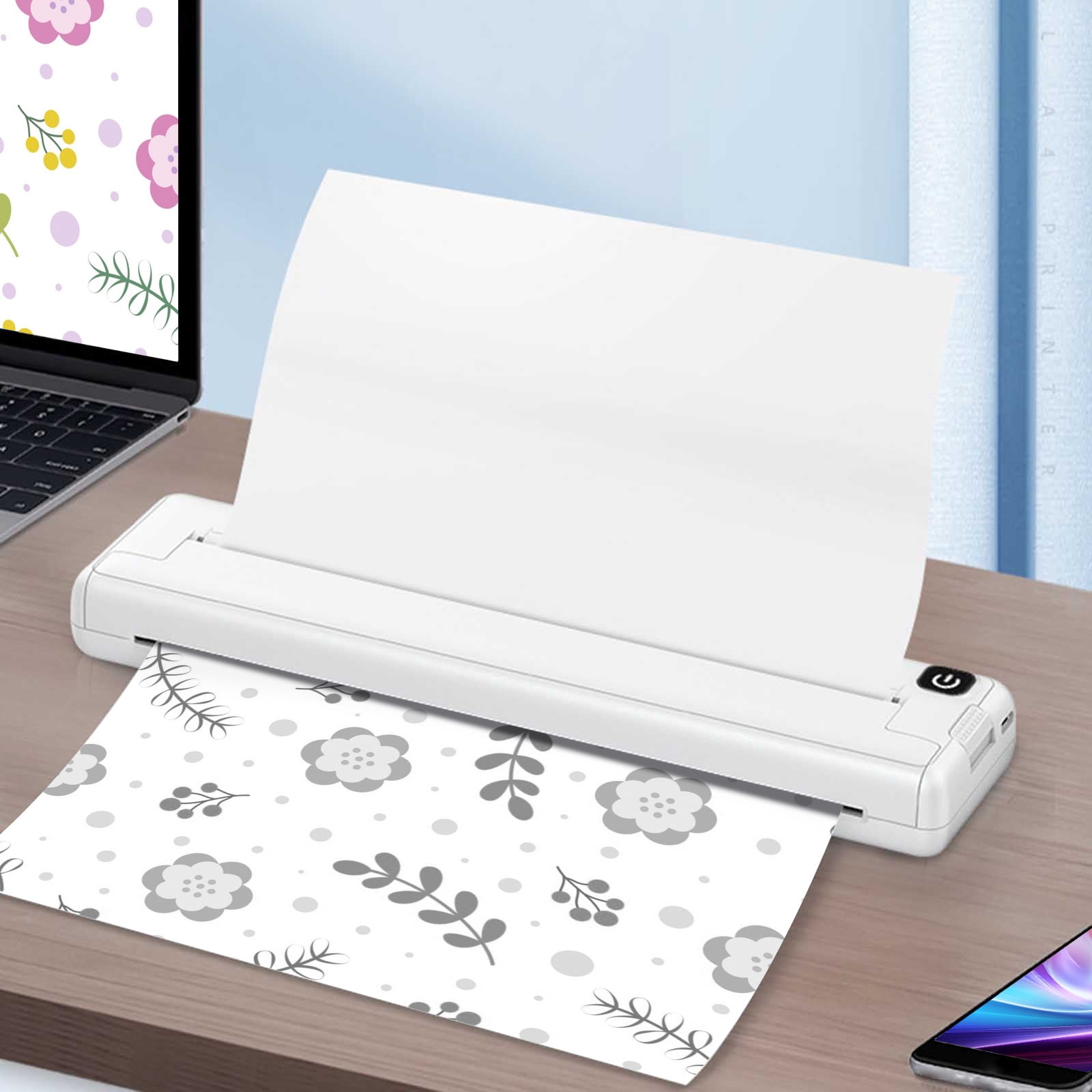 Wireless Thermal A4 Paper Printers High-definition Office And Household Small Mini Portable Inkless Printing Machine