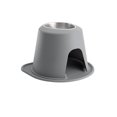thumbnail image 1 of WeatherTech Single High Pet Feeding System 12" High Stand - Stainless Steel - Dark Grey, 1 of 1