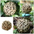 thumbnail image 3 of 1pc Grass Weave Ball Chew Toy Natural Rattan Molar Toy for Hamster Parrots, 3 of 9