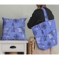 thumbnail image 5 of Soimoi Blue Rayon Fabric Direction Compass & Lighthouse Map Print Fabric by the Yard 42 Inch Wide, 5 of 5
