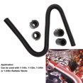 thumbnail image 3 of Flexible Radiator Hose, 48inch Radiator Flexible Coolant Water Hose Kit Universal Heat Resistant Stainless Steel Heat Dissipation Hose Set with 4 Caps, 3 of 7