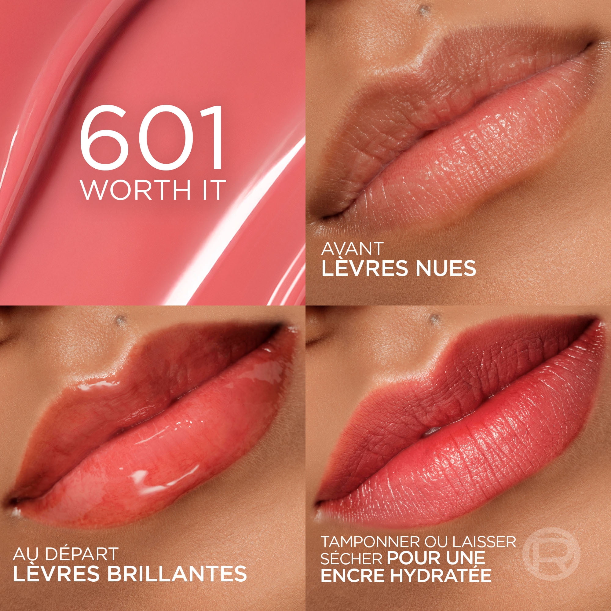 L'Oréal Paris Hyaluron Tint Sérum Encre à Lèvres, Couleur Légère 12H