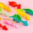 thumbnail image 2 of Dinosaur Flick Toys Stretchy Rubber Launching Game Fun Party Activities Interactive Play, 2 of 9
