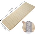 thumbnail image 3 of Bathroom Rugs, Long Memory Foam Runner Bath Mats, 47'' x 16'' High Absorbent, Super Soft Rug Bath Rugs Quick Dry Non-Skid Backing Washable Mat Bathroom for Shower Floor Bathtubs Kitchen Home, 3 of 6