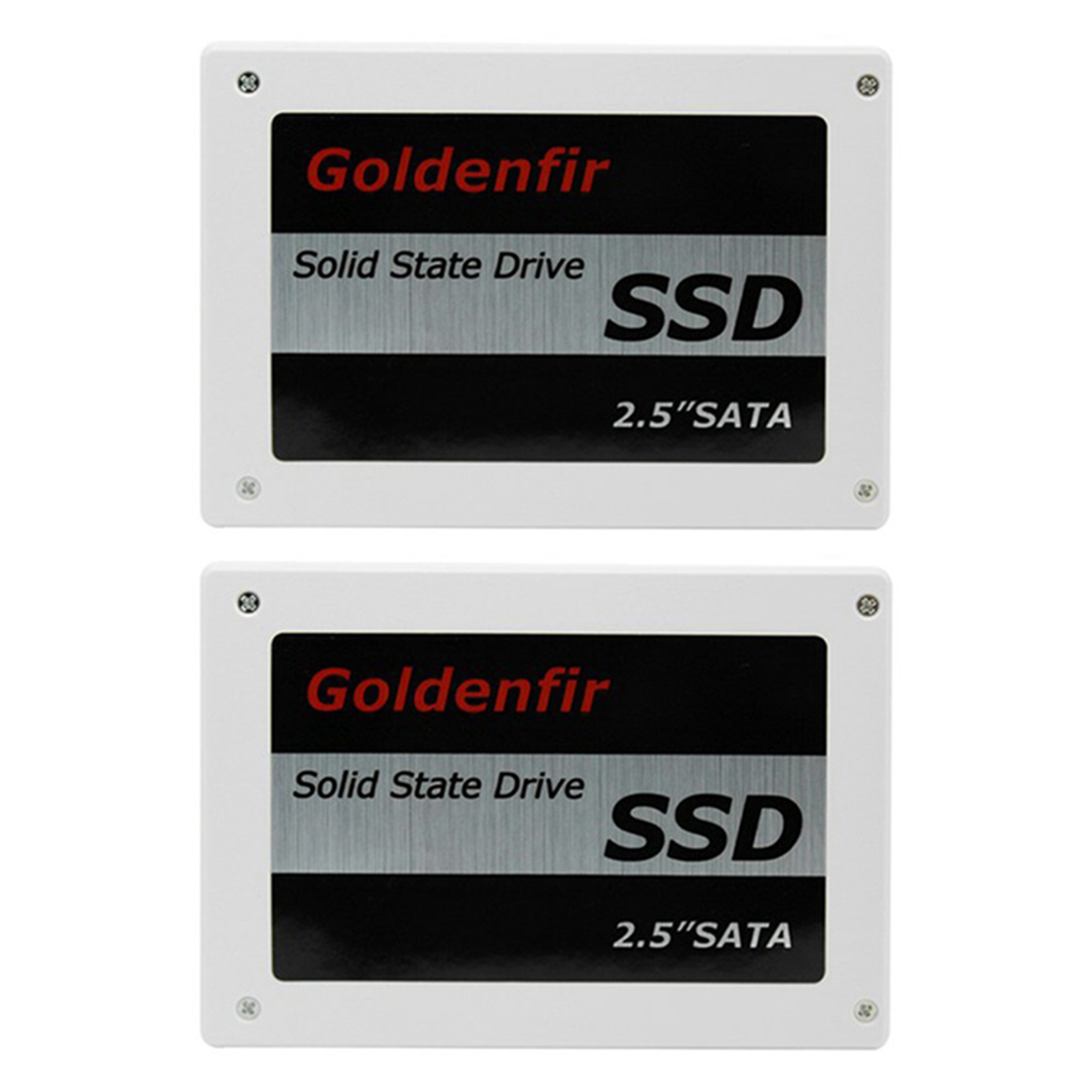2X Goldenfir SSD 240GB SSD 2.5 Hard Drive Disk Disc Solid State Disks 2.5Inch Internal SSD,2 x 2.5inch Hard Drive Disk Disc,White