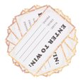thumbnail image 1 of FONDOTIN 50Pcs Golden Raffle Tickets with Name Email Phone Fields for Party Contests and Door Prizes, 1 of 6
